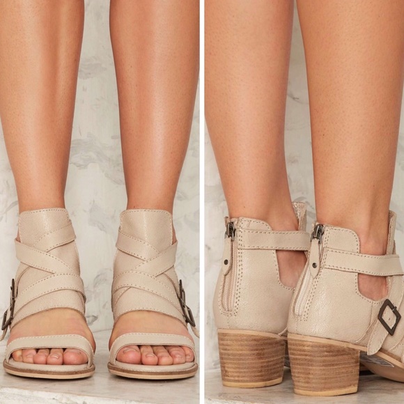 BUCKLE open toe strappy booties - Picture 6 of 6